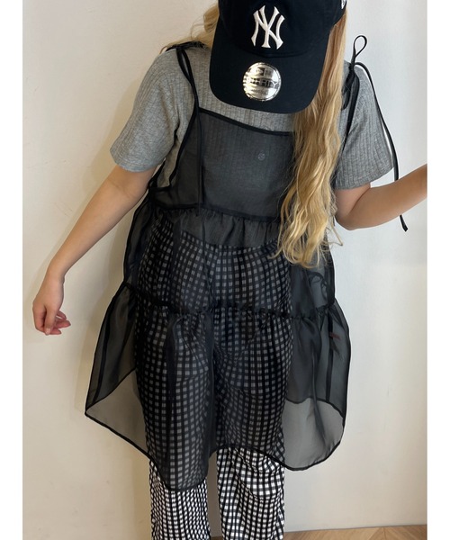 「WC」 サロペットスカート FREE ブラック レディース_画像3