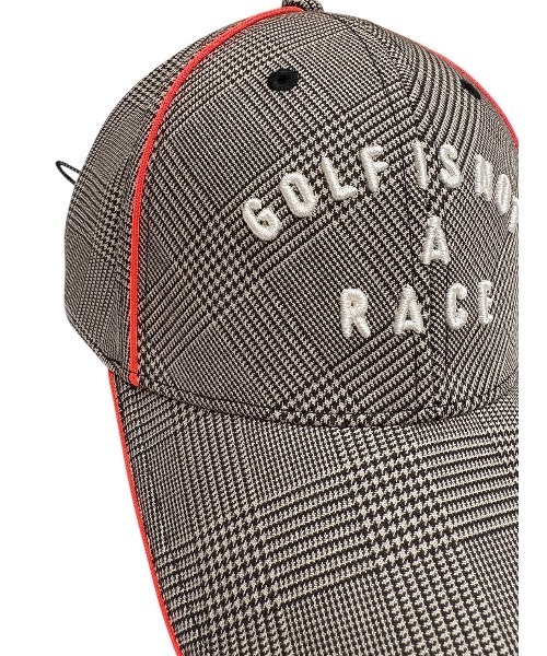 【美品、完売品！】ディセンバーメイ ゴルフキャップ 帽子 チェッカー柄 美品、完売品！】ディセンバーメイ ゴルフキャップ 帽子 チェッカー柄