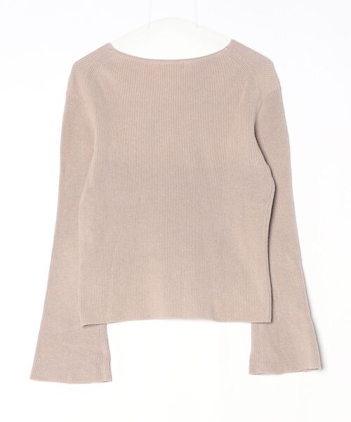 「UNTITLED」 長袖ニット 2 ブラウン レディース_画像2