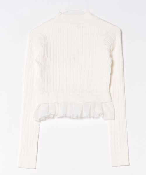 「CALNAMUR」 長袖ニット FREE ホワイト レディース_画像2