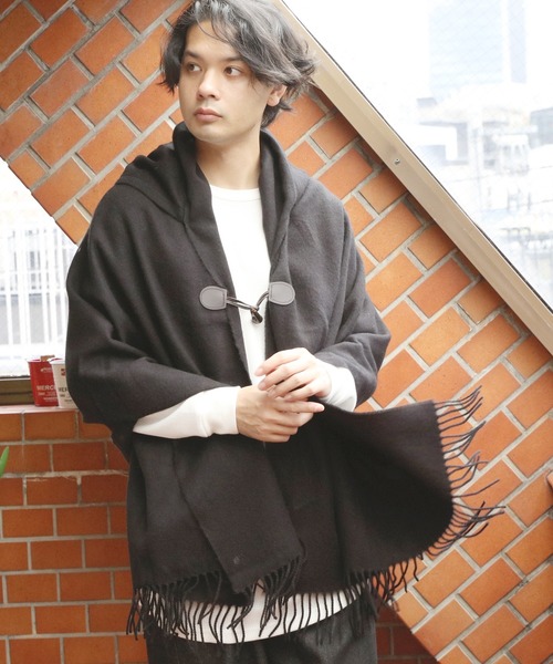 「８(eight)」 ポンチョ FREE ワイン メンズ_画像2