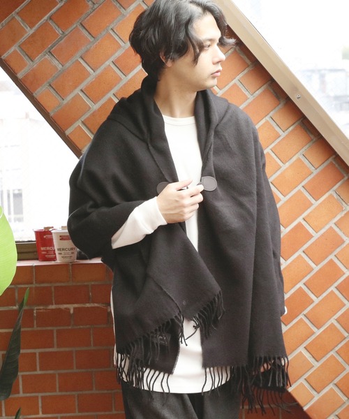 「８(eight)」 ポンチョ FREE ワイン メンズ_画像4