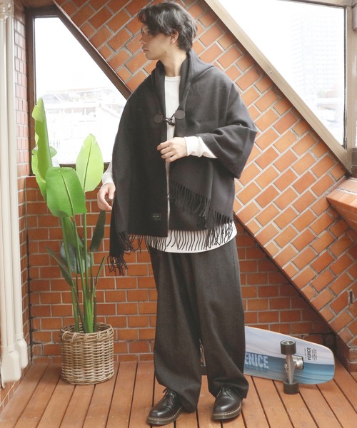 「８(eight)」 ポンチョ FREE ワイン メンズ_画像6