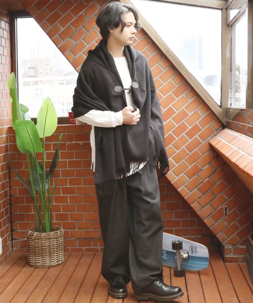 「８(eight)」 ポンチョ FREE ワイン メンズ_画像8