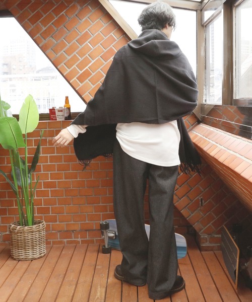 「８(eight)」 ポンチョ FREE ワイン メンズ_画像9