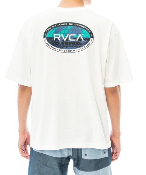 「RVCA」 半袖Tシャツ X-LARGE ホワイト メンズ_画像8