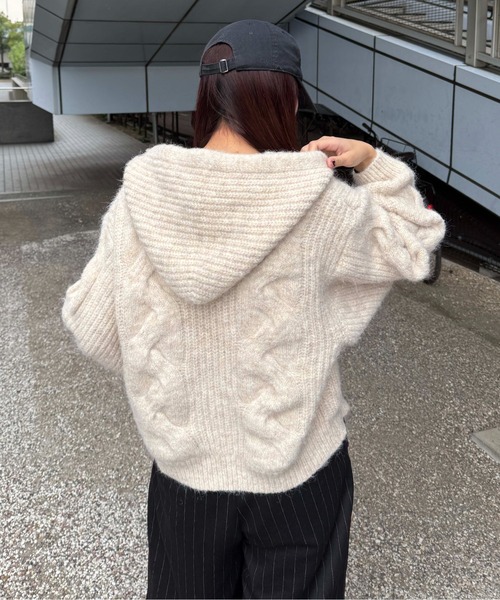 アウター、パーカー、ニット９着まとめて ケーブルニットジップパーカー - ベルーナ【公式】