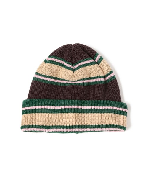 BEAMS（ビームス） ニット帽 ニットキャップ マルチボーダー ワッチ