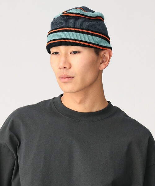 BEAMS（ビームス） ニット帽 ニットキャップ マルチボーダー ワッチ
