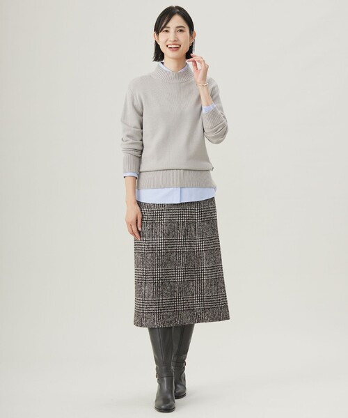 「J.PRESS」 長袖ニット LARGE ブルー レディース_画像3