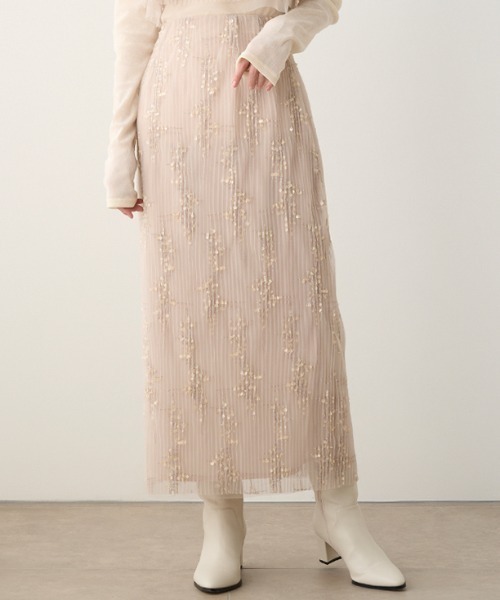 「CELFORD」 タイトスカート 36 ベージュ レディース_画像2