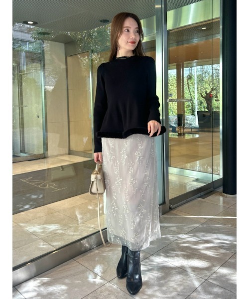 「CELFORD」 タイトスカート 36 ベージュ レディース_画像3