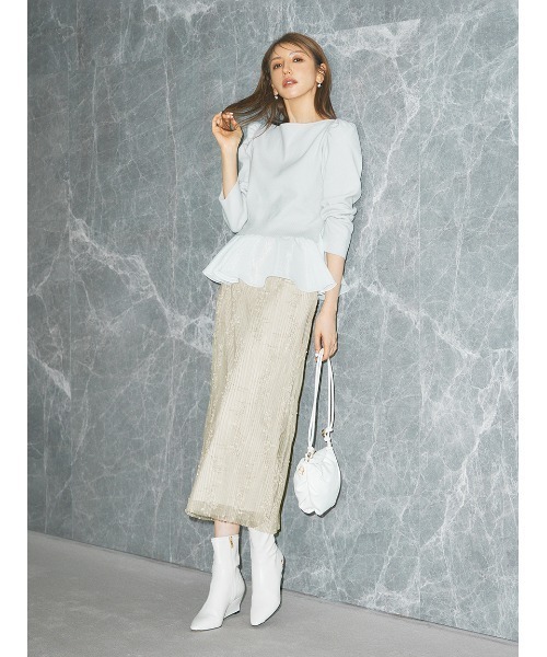 「CELFORD」 タイトスカート 36 ベージュ レディース_画像5