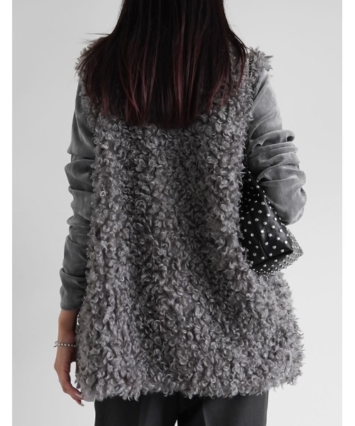 「Re:EDIT」 ベスト MEDIUM アイボリー レディース_画像2