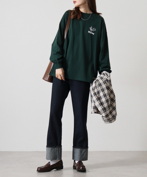 「FUNALIVE」 長袖Tシャツ M ブラック系その他5 メンズ_画像8