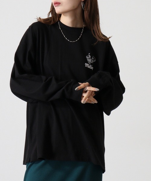 「FUNALIVE」 長袖Tシャツ M ブラック系その他5 メンズ_画像9