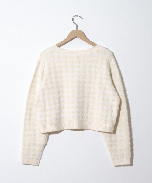 「flower」 ニットカーディガン FREE ベージュ レディース_画像7