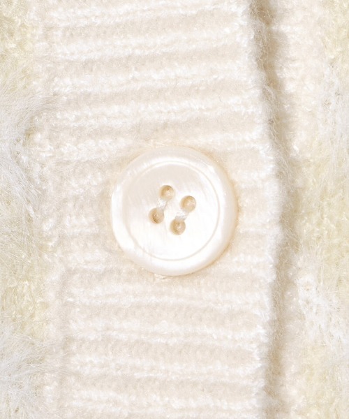 「flower」 ニットカーディガン FREE ベージュ レディース_画像9