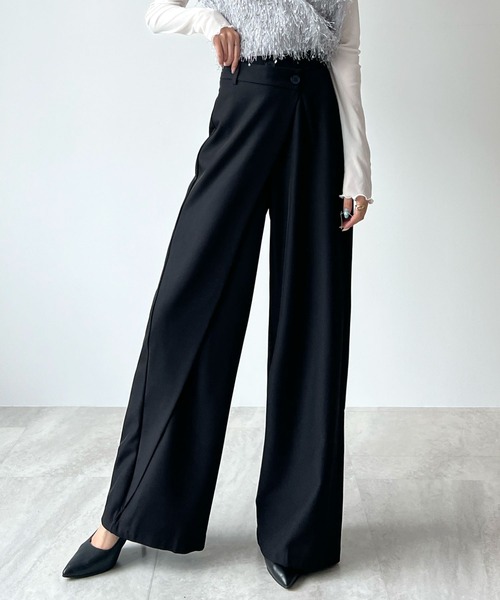 「Futier land」 スラックス MEDIUM グレー レディース_画像3