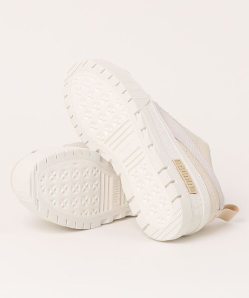 「PUMA」 ローカットスニーカー 24.0cm オフホワイト レディース_画像3