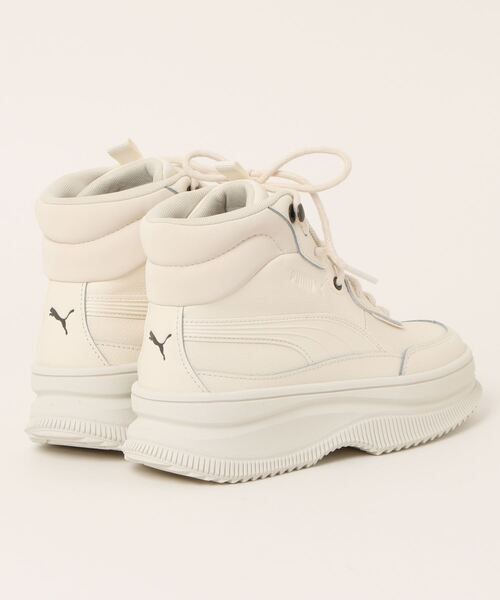 「PUMA」 ハイカットスニーカー 22.0cm オフホワイト レディース_画像2