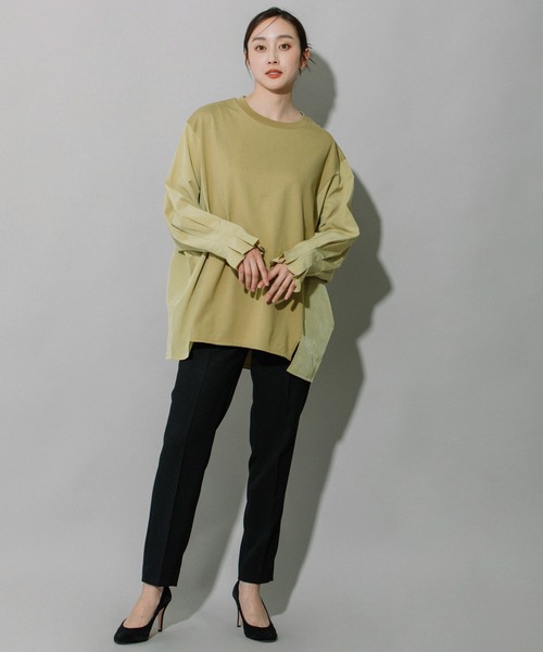 「Munich」 7分袖カットソー FREE ブラック レディース_画像2