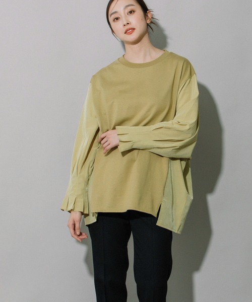 「Munich」 7分袖カットソー FREE ブラック レディース_画像4