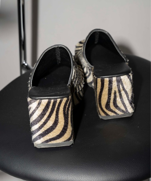 「MAISON SPECIAL」 ヒールサンダル 37 シルバー レディース_画像9