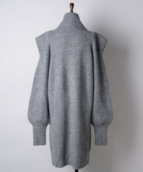 「J1U by LA BELLE ETUDE」 ニットワンピース FREE グレー レディース_画像3