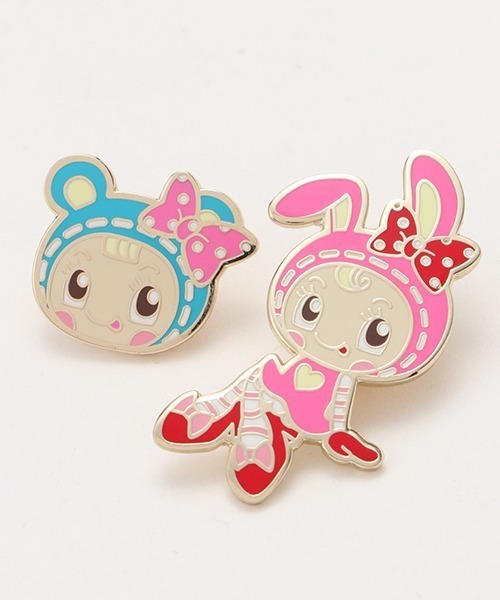 バッジ アソートピンバッジセット「ブルーベリエちゃん」「ベリエ