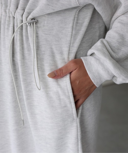 「Riberry」 長袖ワンピース FREE オートミール レディース_画像4