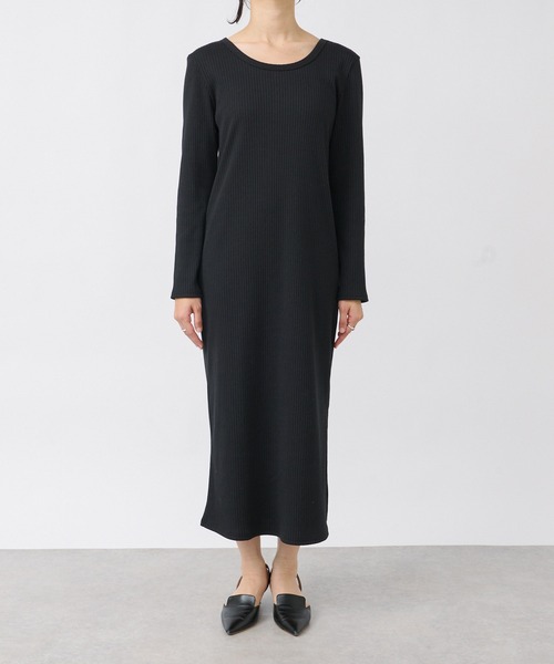 「RIVE DROITE」 長袖ワンピース FREE ブラック レディース_画像7