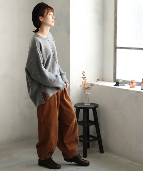 「soulberry」 長袖ニット LL グレー レディース_画像2