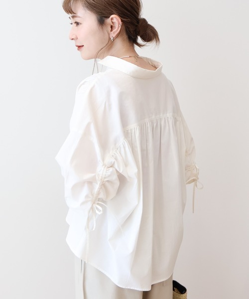 正規品♡アプワイザーリッシェ♡袖ギャザーリボンブラウス♡訳あり 袖リボンフリルブラウス | シャツ・ブラウス | Apuweiser-riche
