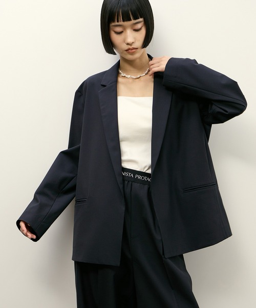 ジャケット テーラードジャケット 「PROTAGONISTA for ADAM ET ROPE'」別注 2wayストレッチ Washable JKの画像
