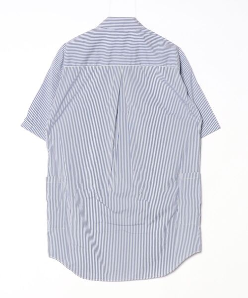 【美品】セオリーリュクス ストライプ シャツワンピース 38 ストレッチ◎ theory luxe（セオリーリュクス） ストライプ柄シャツワンピース 38