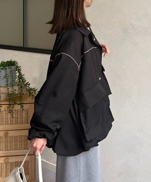 Thevon（ゼヴォン） ブルゾン アウター ステンカラーバルーン