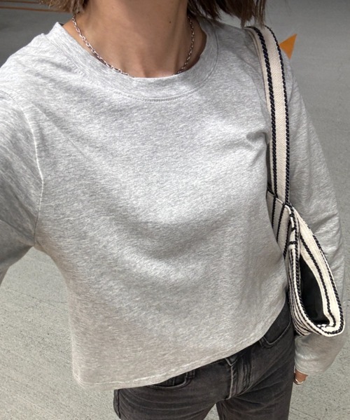 「ISOOK」 長袖カットソー FREE ホワイト レディース_画像4