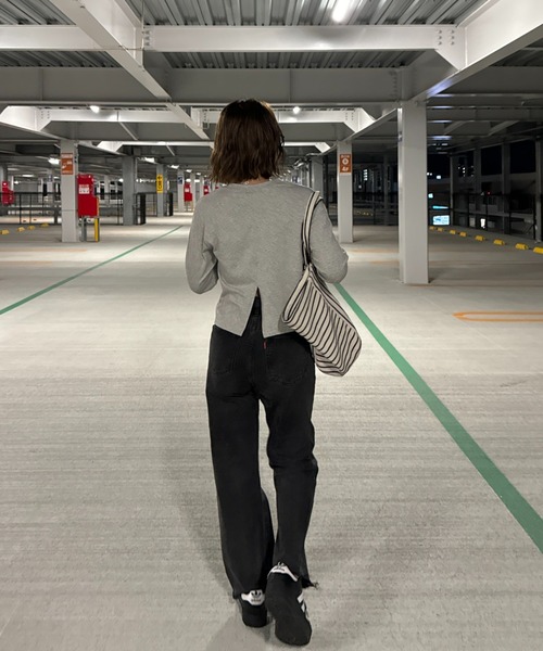 「ISOOK」 長袖カットソー FREE ホワイト レディース_画像8