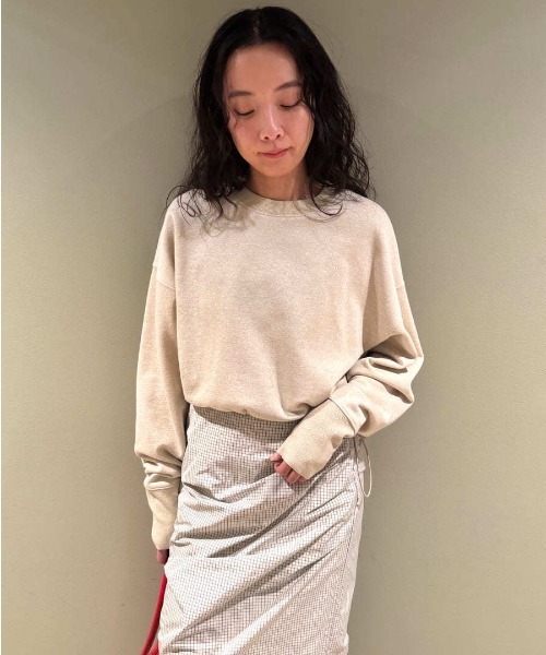 emmi tシャツ ラメ裏毛クロップドプルオーバー レディース : ZOZOTOWN