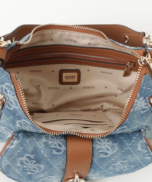 美品　GUESS　ショルダーバッグ　ワンショルダー　ロゴ　モノグラム GUESS（ゲス） ショルダーバッグ バッグ タテ型 シャドーモノグラム