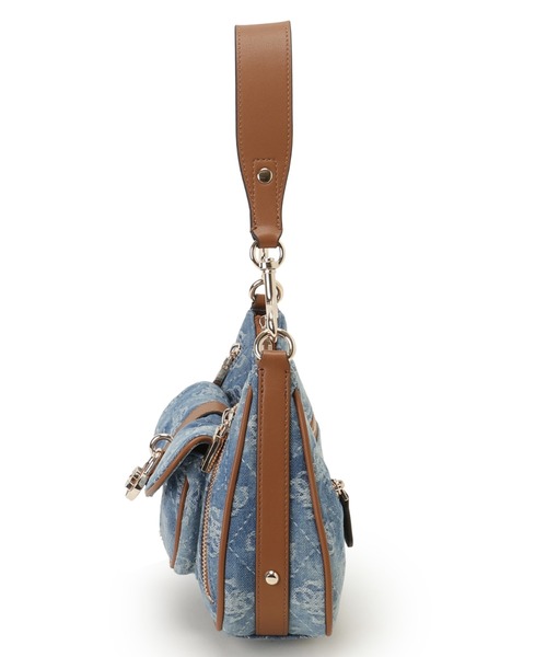 美品　GUESS　ショルダーバッグ　ワンショルダー　ロゴ　モノグラム GUESS USA モノグラム ショルダーバッグ | ホワイト | FARFETCH JP