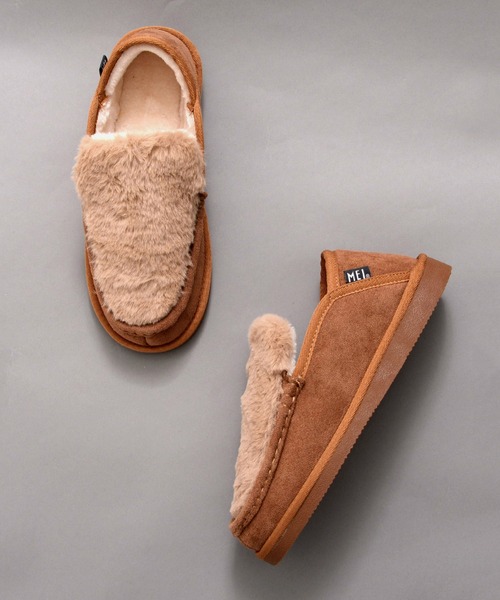 「MEI」 モカシンシューズ M ブラック レディース_画像7