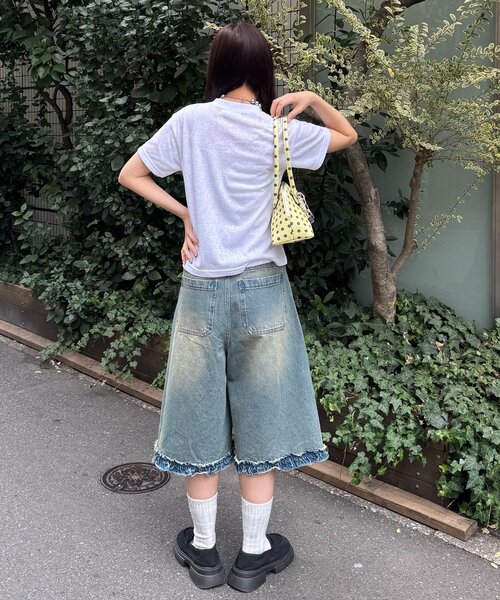 CIAOPANIC（チャオパニック） tシャツ 半袖 ヴィンテージライクスラブ