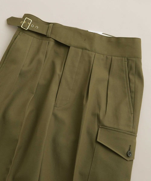 「NANO universe」 「Tangent」パンツ 48 グリーン メンズ_画像4