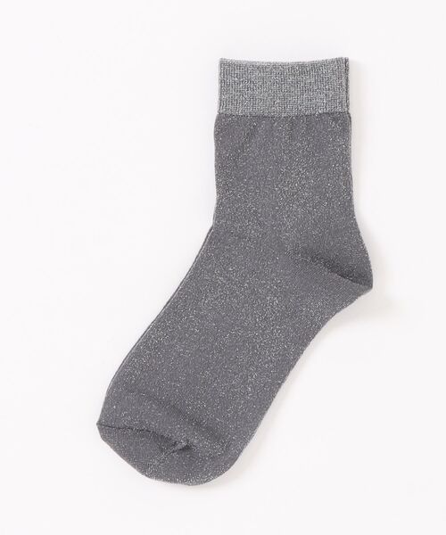 ROPE' PICNIC（ロペ ピクニック） くるぶし 靴下 ロゴ入りラメソックス