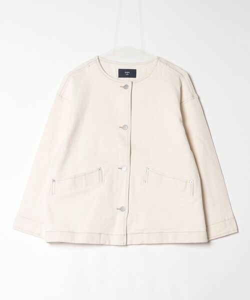 「SHIPS Colors」 デニムジャケット ONE SIZE ナチュラル レディース_画像2