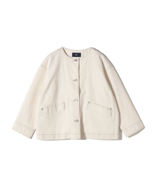 「SHIPS Colors」 デニムジャケット ONE SIZE ナチュラル レディース_画像3