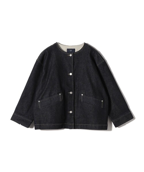 「SHIPS Colors」 デニムジャケット ONE SIZE ナチュラル レディース_画像4