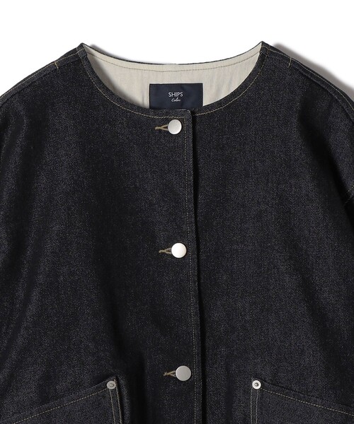「SHIPS Colors」 デニムジャケット ONE SIZE ナチュラル レディース_画像8